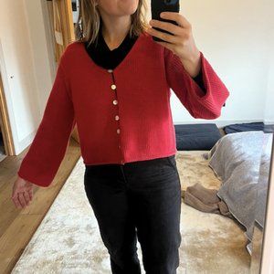 Jaggery London PAOLA cardigan, sweet paprika, size 1